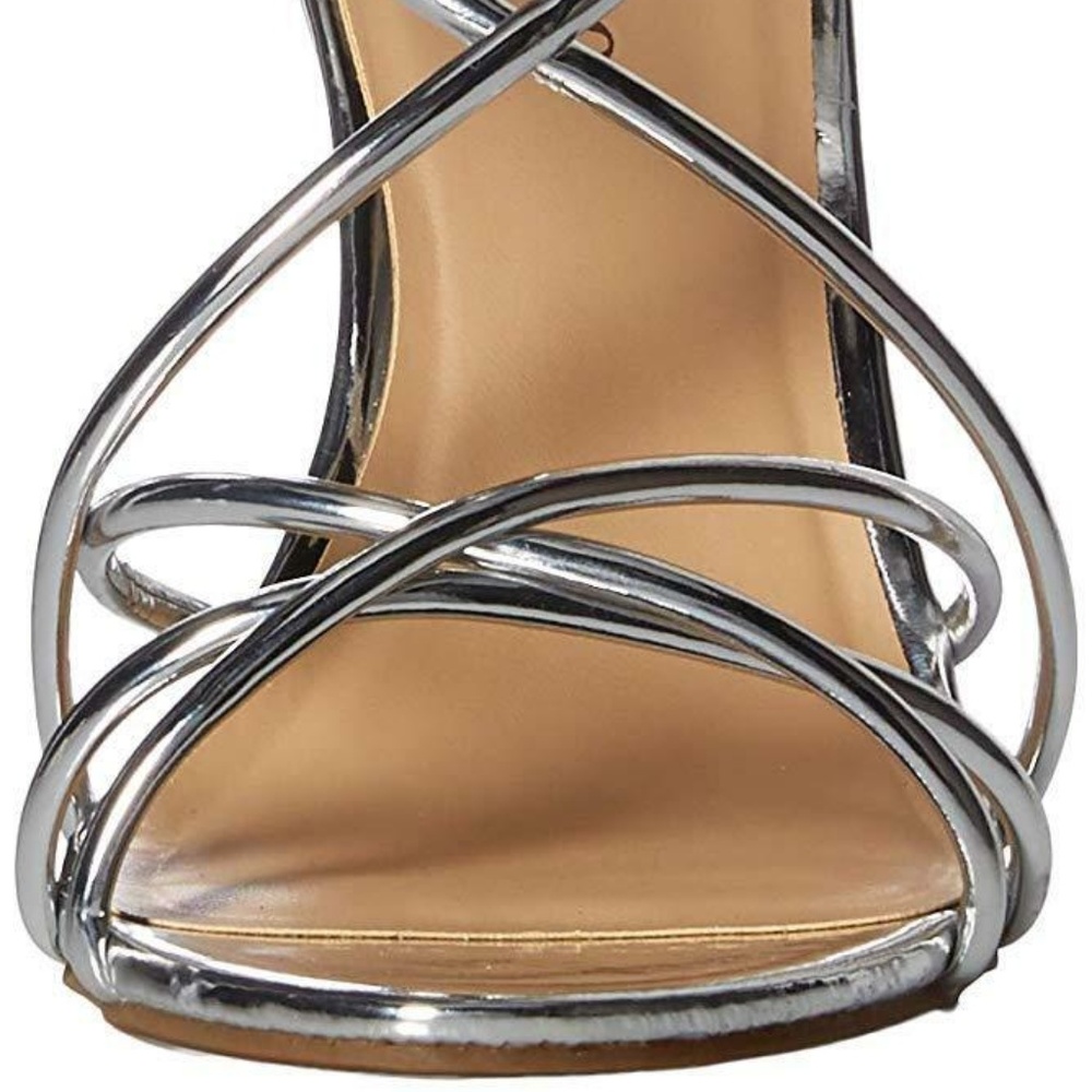 Zigi Soho Women’s Silver Patent Blaker High Heel Sandals Sizes 6.5 to 9 - Picture 8 of 8